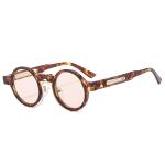 SO&EI New Small Round Sunglasses Retro Punk Gradient Shades UV400 Women Men Fashion Sun Glasses