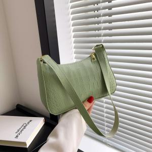 "Fashion Felt Shoulder Bag: Women's crescent saddle design, armpit handbag with advanced texture."