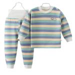Warm Plush Kids Clothes Set for Boys and Girls, Winter Autumn Underwear Suit.