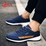 "YRZL Men's Waterproof Walking Sneakers – Non-Slip Leather Sports Shoes for Spring & Autumn!"