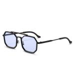 Metal Frame Polygonal Sunglasses – Fashionable Double Bridge Design for Men and Women, Luxury Outdoor Driving Eyewear!