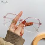 "Oversized Anti-Blue Light Glasses: Luxury, transparent, and stylish eyewear for men and women."