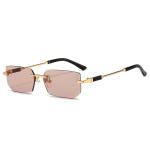 XJiea Rectangular Rimless Sunglasses – Stylish Outdoor Eyewear for Men and Women, Perfect for Summer, Shopping, and Driving!