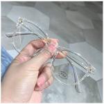 Large Frame Myopia Glasses – Fashionable Anti-Blue Light Eyewear for Men and Women, Diopter -1.0 to -6.0.