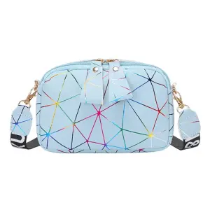 "2024 New Small Zipper Crossbody Bag: PU leather, shoulder messenger bag, stylish phone purse for women."
