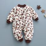 Baby Rompers Long Sleeve Jumpsuit, Warm Autumn Winter Newborn Onesie, Girls Coveralls.