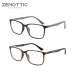 ZENOTTIC 2024 Anti-Blue Light Reading Glasses – Sporty Square Design, Unisex Anti-Glare Computer Glasses for Men.