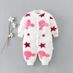Baby Rompers Long Sleeve Jumpsuit, Warm Autumn Winter Newborn Onesie, Girls Coveralls.
