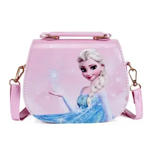 Cute Princess Elsa Shoulder Bag, Cartoon Crossbody Handbag for Girls.