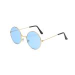 Retro Small Round Hippie Sunglasses – Metal Frame, Candy Color Lenses, Fashion Eyewear for Men & Women