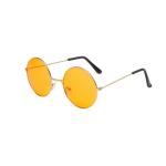Retro Small Round Hippie Sunglasses – Metal Frame, Candy Color Lenses, Fashion Eyewear for Men & Women