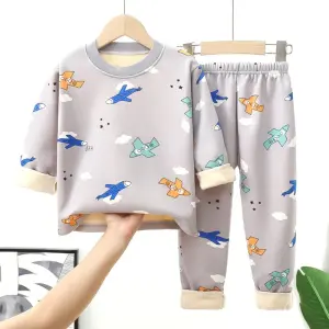 Kids Thermal Fleece Long Johns for Boys, Girls, and Toddlers.