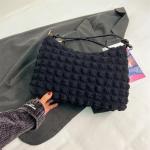 100% Polyester Solid Plaid One-shoulder Women's Bag Handbag