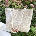 Travel Holiday Shoulder Bag – Lace Braided Large Capacity Beach & Straw Handbag