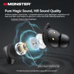 Monster N-Lite 206 True Wireless Earbuds, In-Ear Bluetooth, Noise Cancelling, Sport Earphones with Mic.