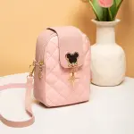 2024 Disney Mickey Mouse Crossbody Bag, Fashion Diamond Embroidery, Casual Shoulder Bag for Women & Girls
