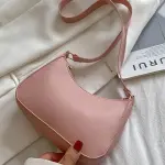 "Women’s Simple Fashion Handbag: Retro solid color PU leather, shoulder and crossbody hobo bag.