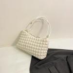 100% Polyester Solid Plaid One-shoulder Women's Bag Handbag