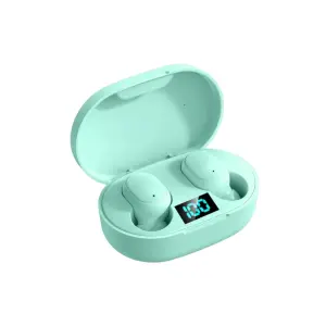 E6S Wireless Earbuds – Noise Cancelling, Waterproof, In-Ear Stereo Sound, LED Display Charging Case.