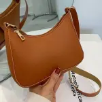 "Women’s Simple Fashion Handbag: Retro solid color PU leather, shoulder and crossbody hobo bag.