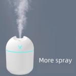 250ML USB Mini Air Humidifier & Aroma Diffuser – Ultrasonic, Mute Mist Maker with LED Color Lamp. Perfect for home or car