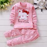 Cotton Baby Girl Clothing Set – Winter & Spring Pajamas, 0-5 Years, Cartoon Casual.