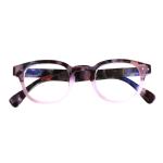 Turzing Round Reading Glasses for Women, Spring Hinge, Pattern Print Eyeglasses.