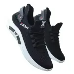 "2024 Men's Spring White Casual Sneakers – Breathable, Non-Slip, Comfortable Lace-Up Running Shoes!"
