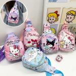Kuromi, Cinnamoroll Crossbody, Messenger Shoulder Bag for Girls, Children's Travel.