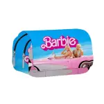 MINISO Barbie 2D Printed Schoolbag, Double-layer Flip-top Pen Bag, Kids' Stationery Box, Christmas Gift.