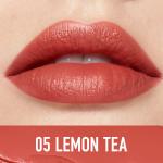O.TWO.O Lipstick: Moisturizing, lightweight, non-sticky, and high-shine with a vibrant red tint.
