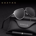 GUZTAG UV400 Polarized Sunglasses – Unisex Fashionable Aluminum Frame, Classic Design for Men and Women.