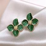 "XINYI Hibiscus Flower Stud Earrings